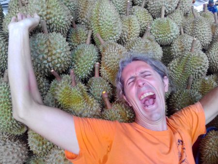 Durian fun at the Fruitarian Adventure Retreat in Thailand [Grant Campbell - Raw Aussie Athlete]