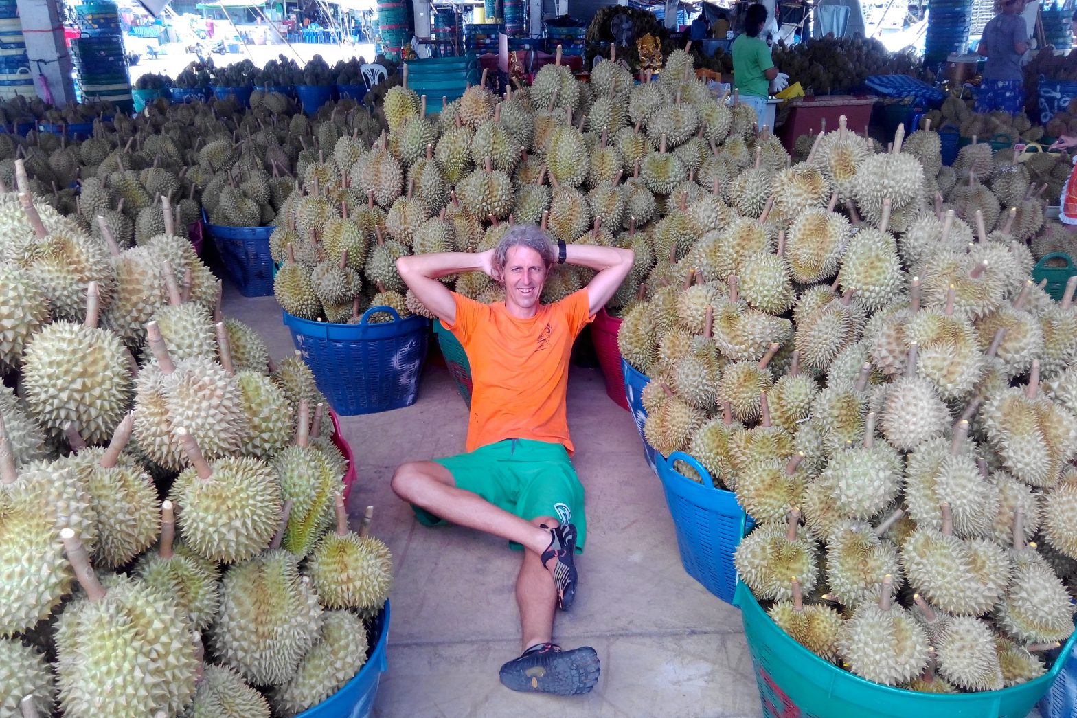 World's Largest Durian Market at the Fruitarian Adventure Retreat, Thailand [with Grant Campbell]